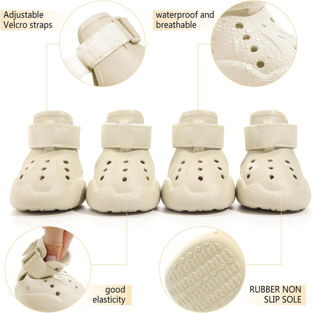 Adventure Croc-Style Dog Shoes – Breathable Paw Protection